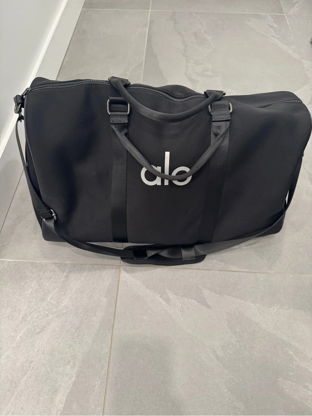 Alo Black Weekender Duffle Bag